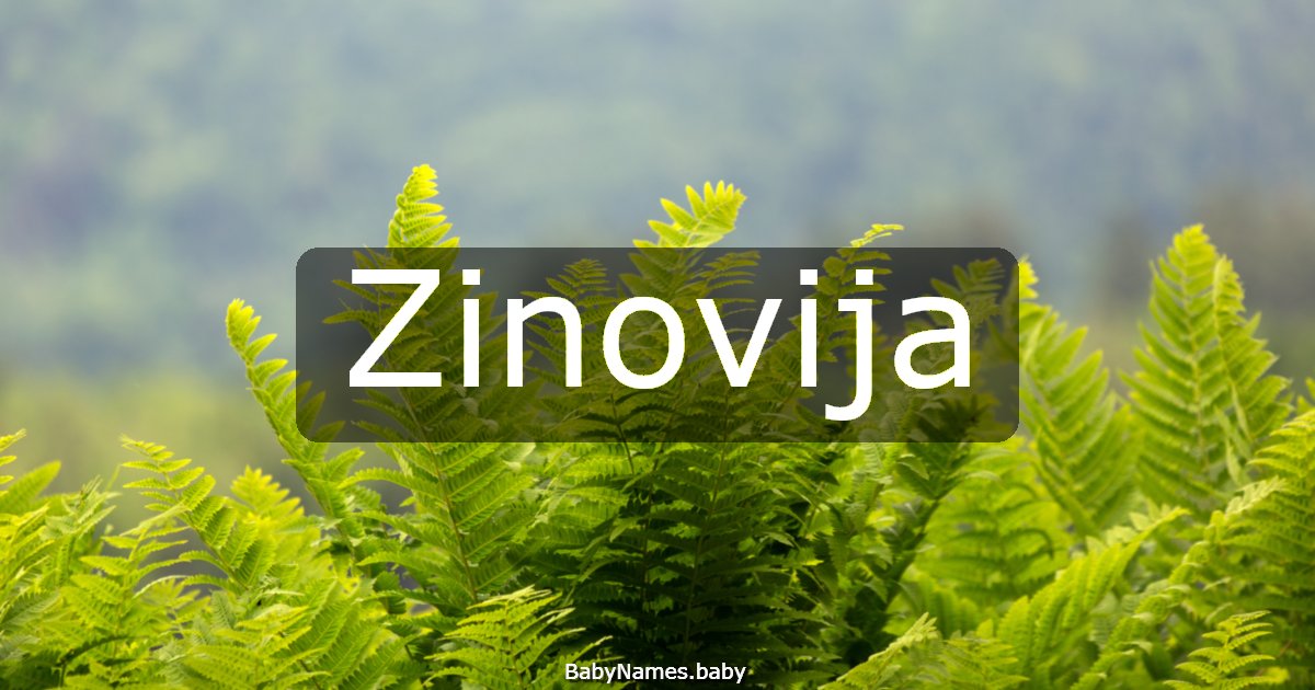 Zinovija