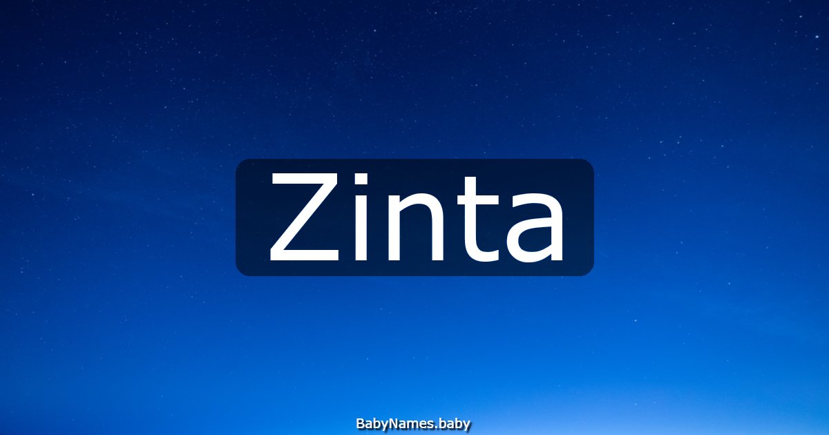 Zinta