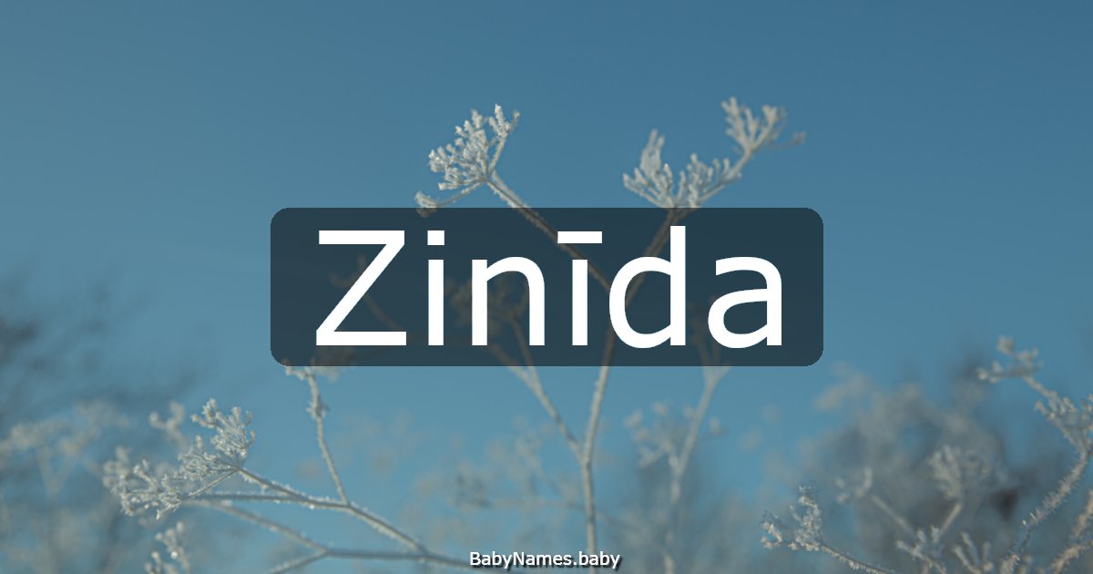 Zinīda