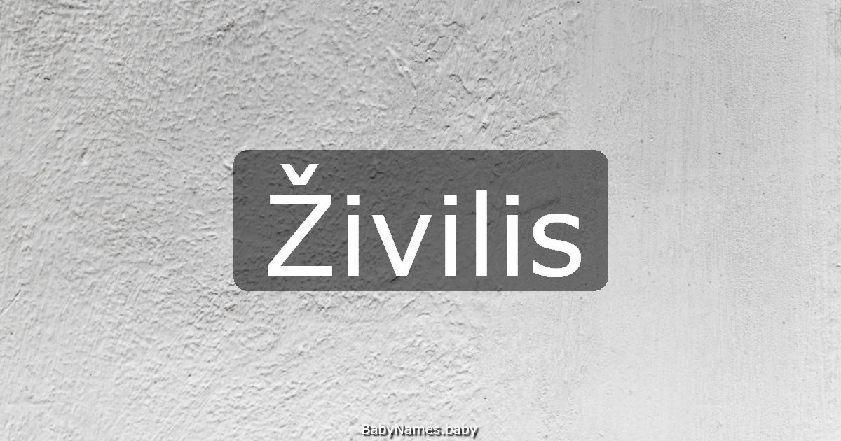 Živilis