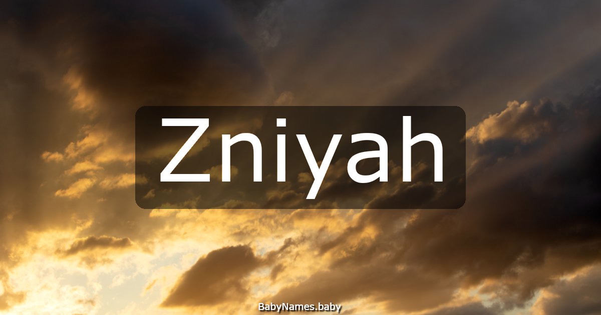 Zniyah