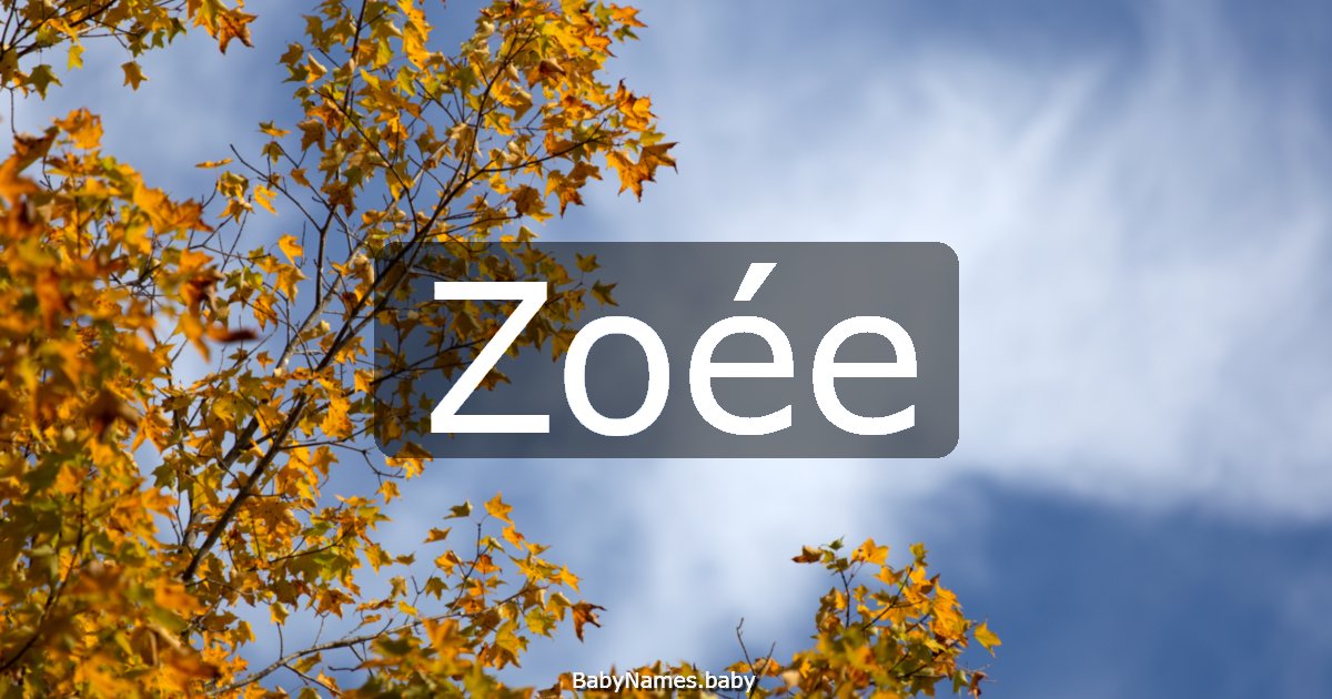 Zoée