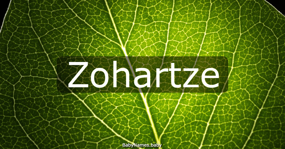 Zohartze