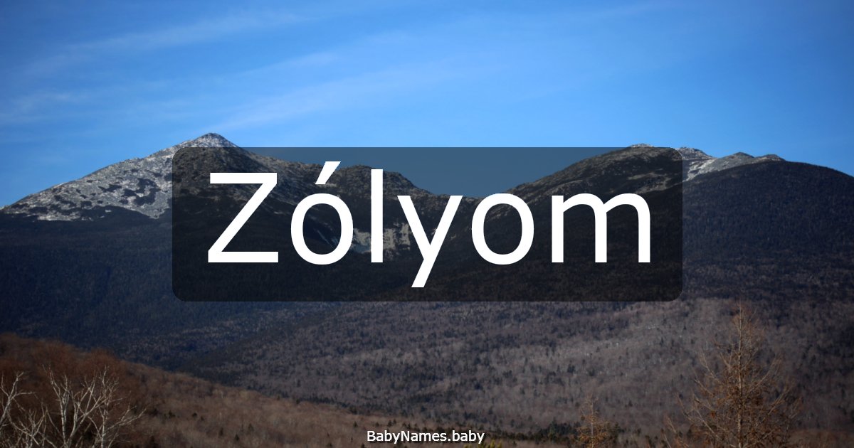 Zólyom