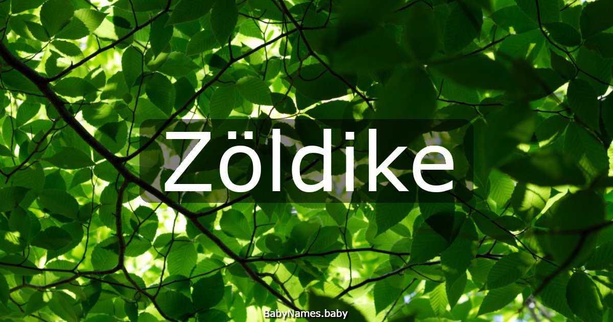 Zöldike
