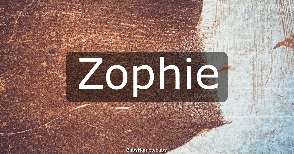 Zophie