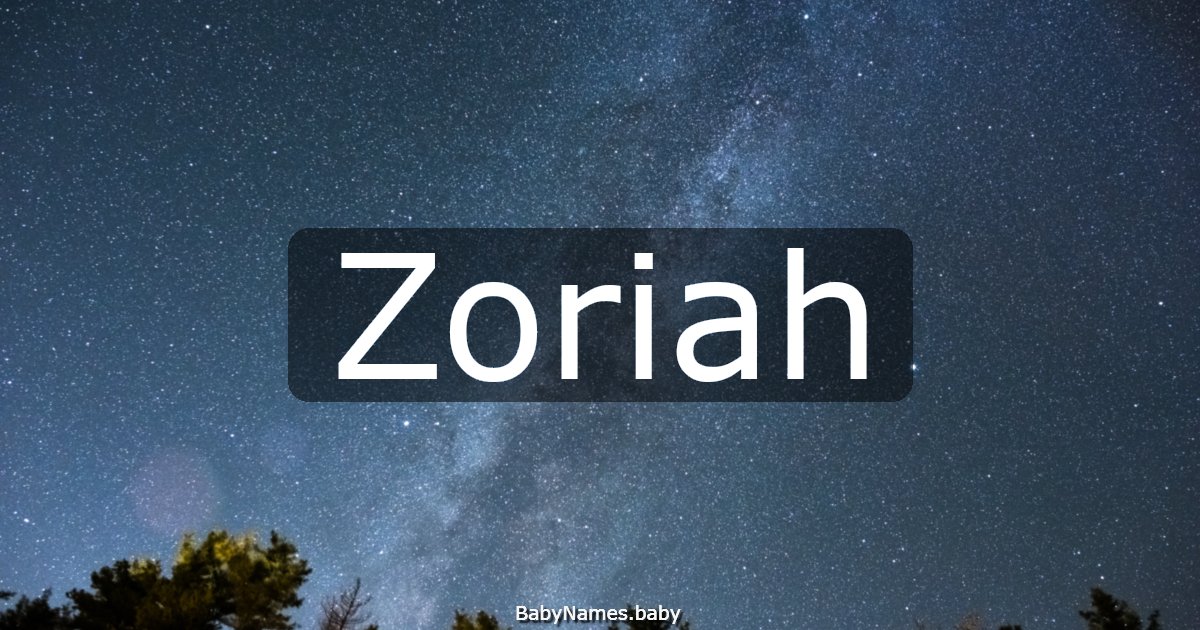 Zoriah