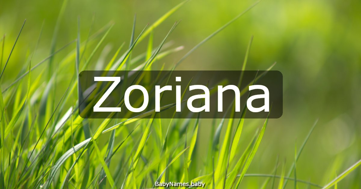 Zoriana