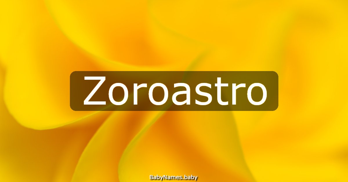Zoroastro