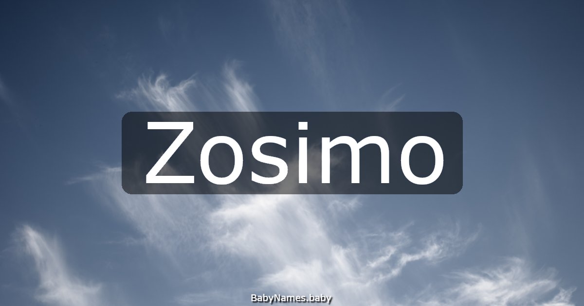 Zosimo