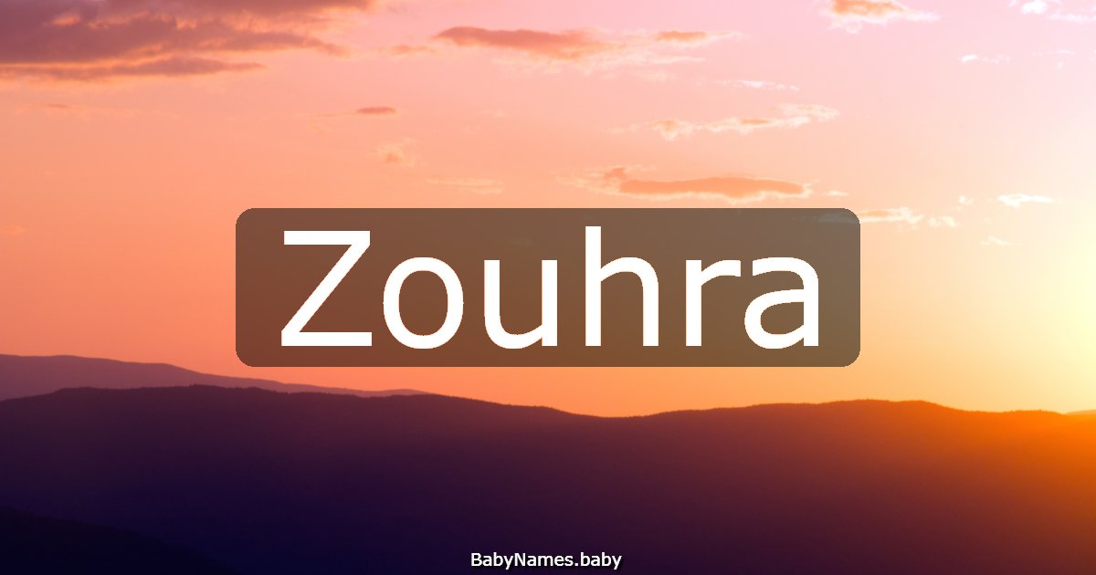Zouhra