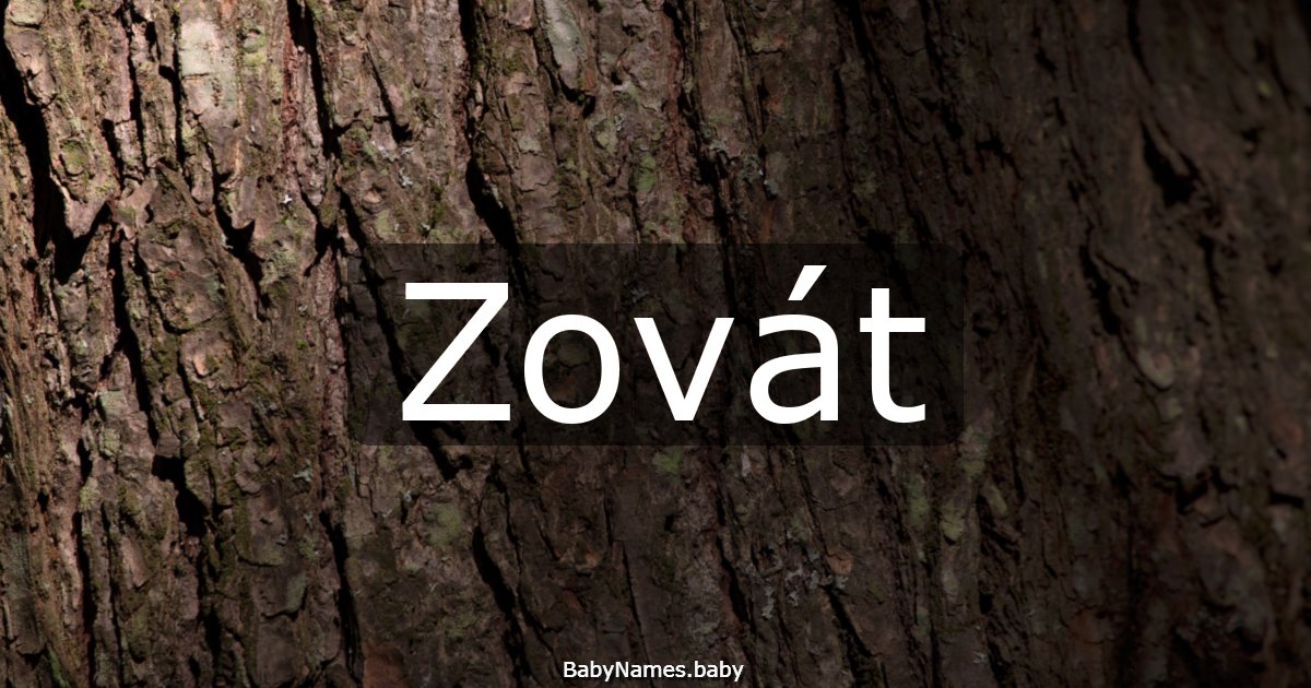 Zovát