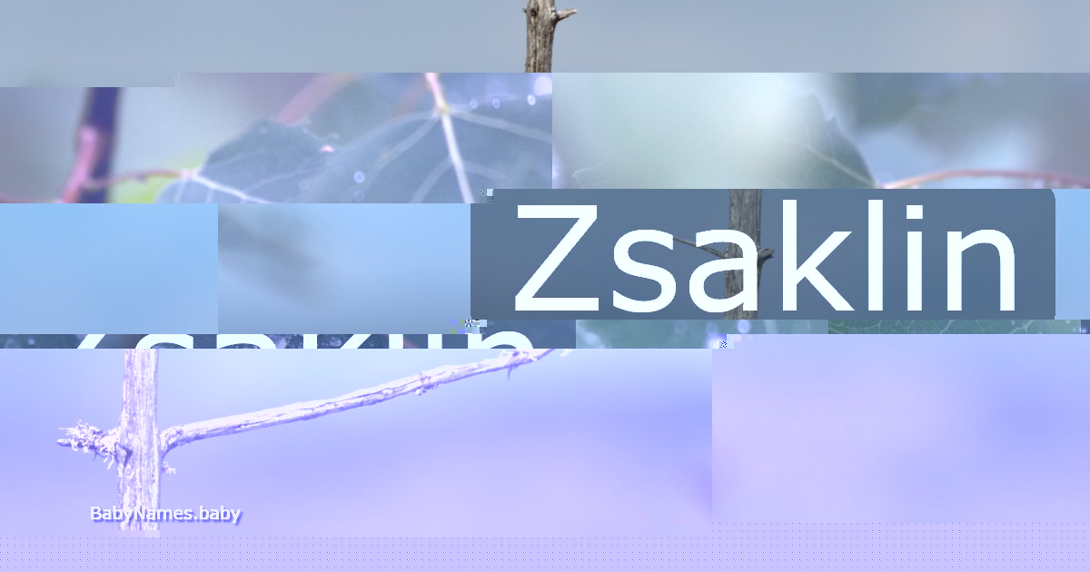 Zsaklin