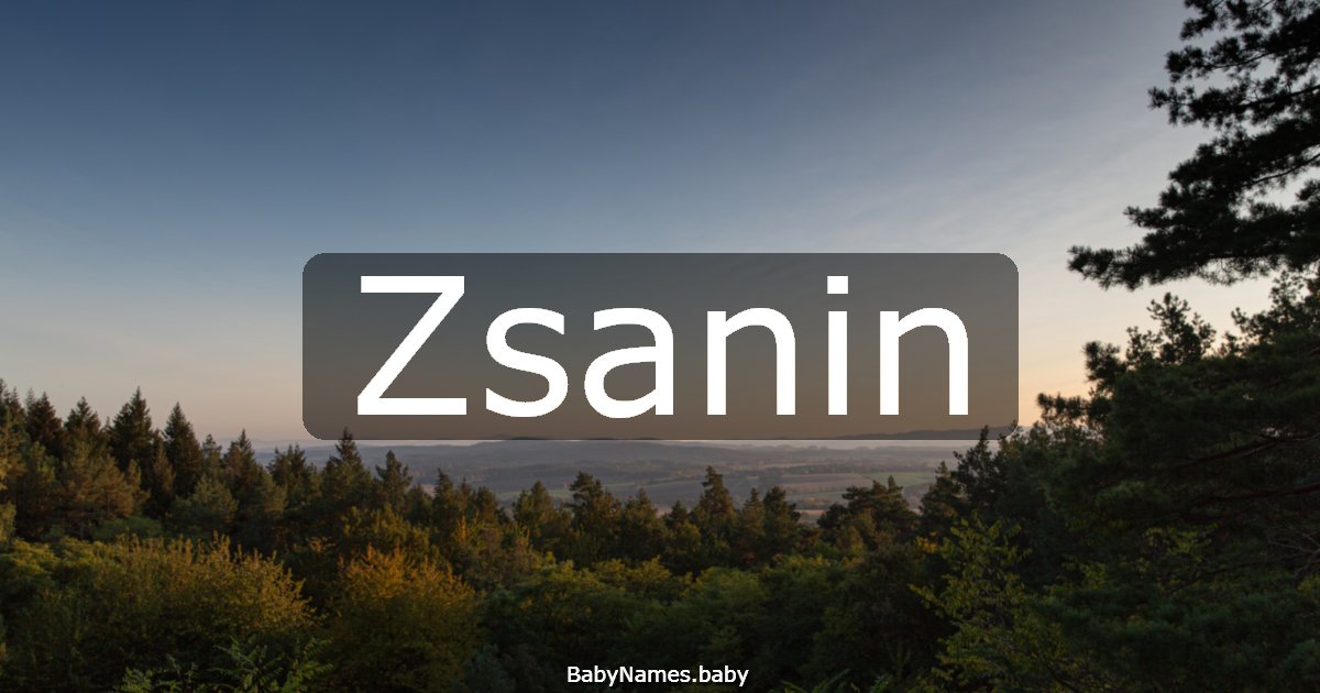 Zsanin