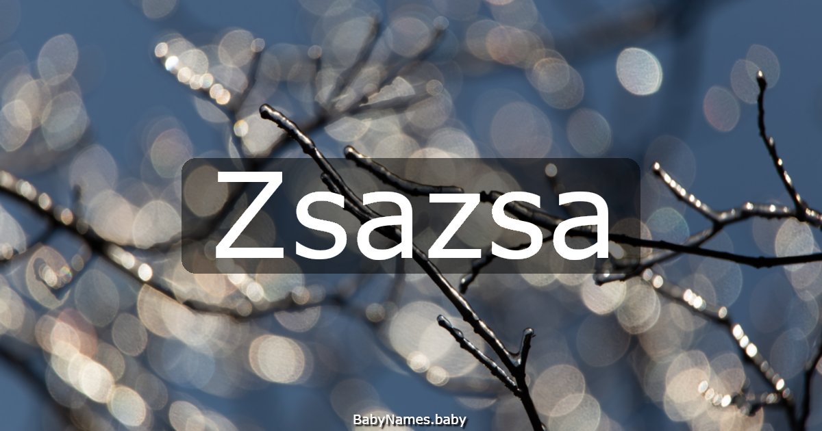 Zsazsa