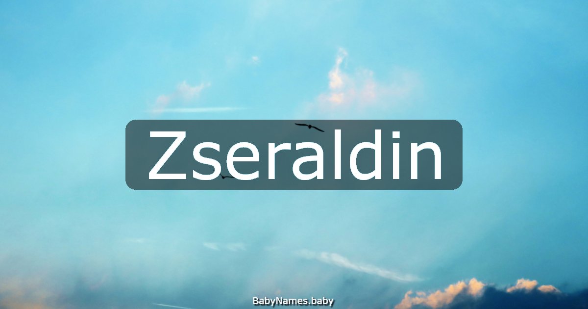 Zseraldin