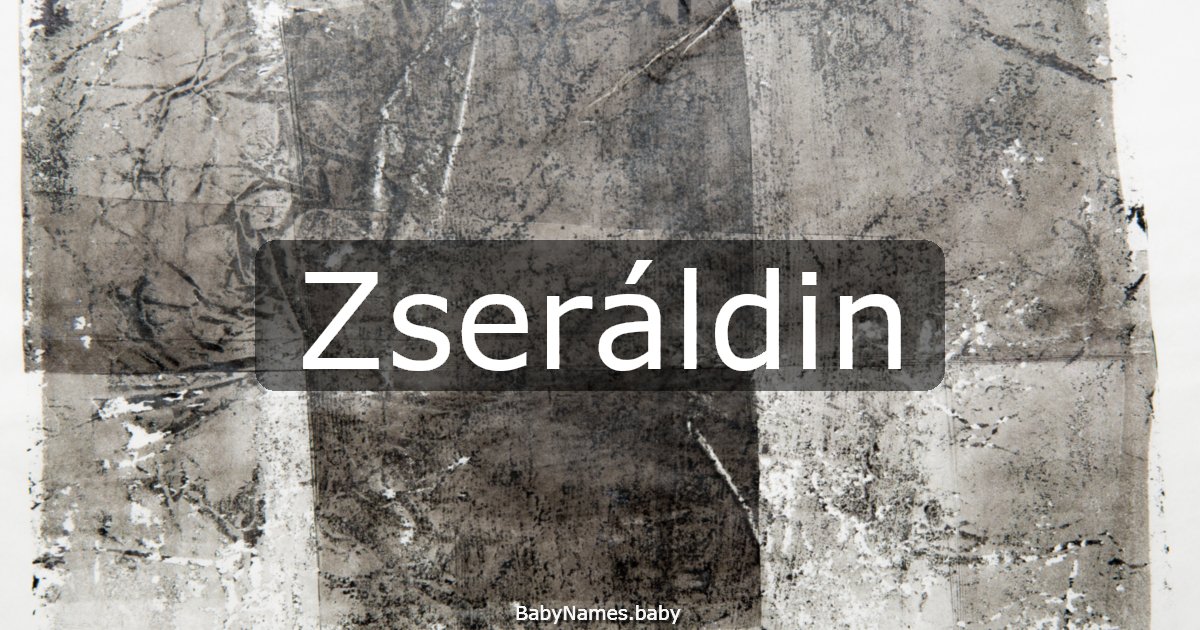 Zseráldin