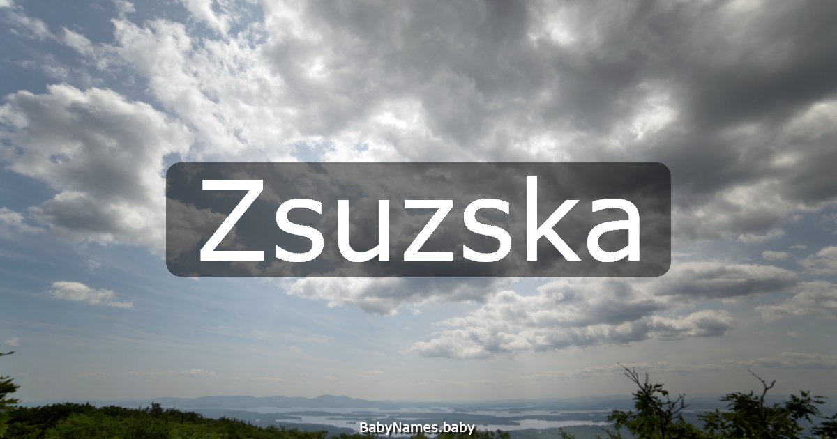 Zsuzska