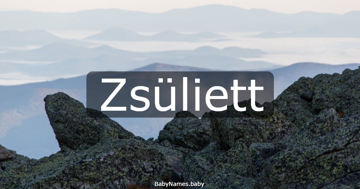 Zsüliett