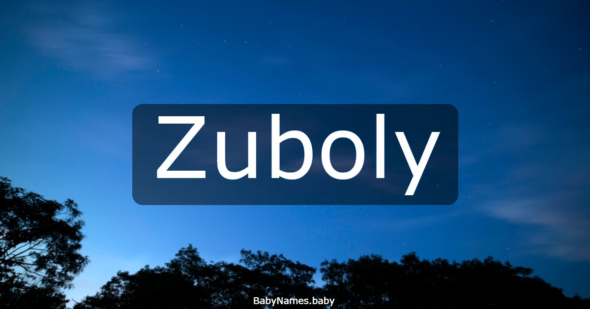Zuboly