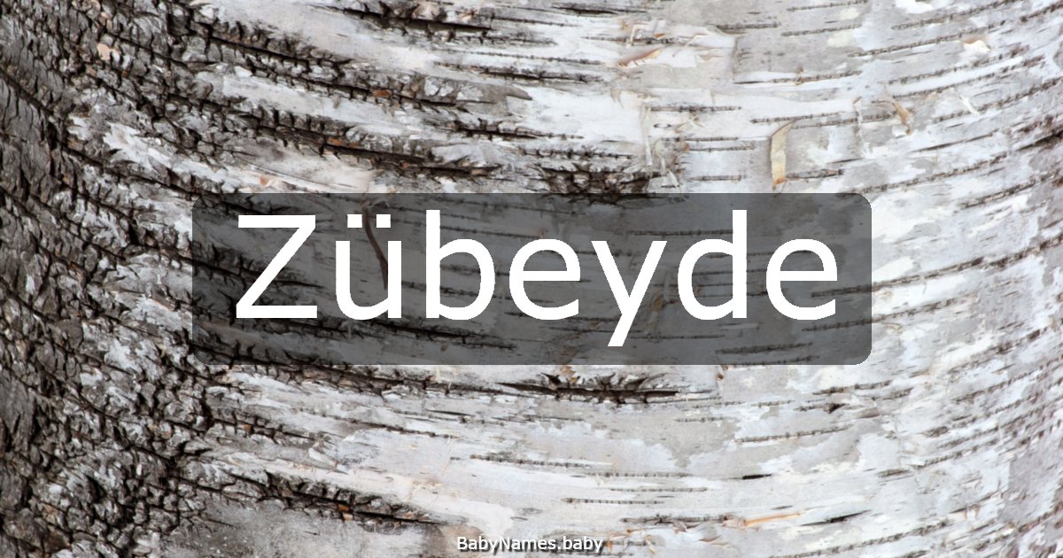 Zübeyde