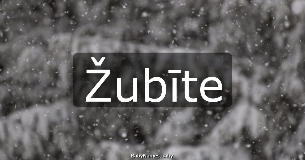 Žubīte