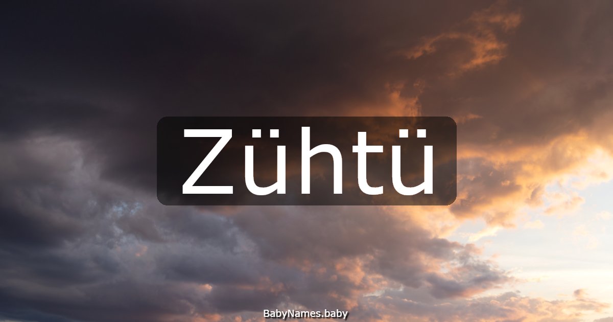 Zühtü