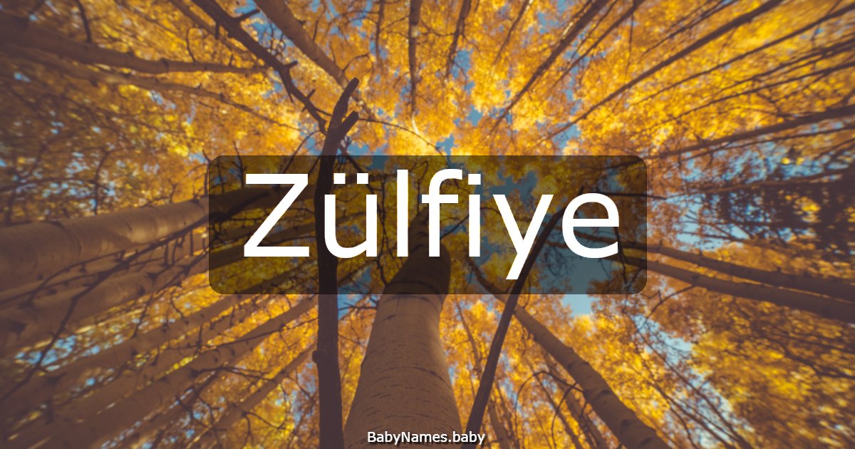 Zülfiye