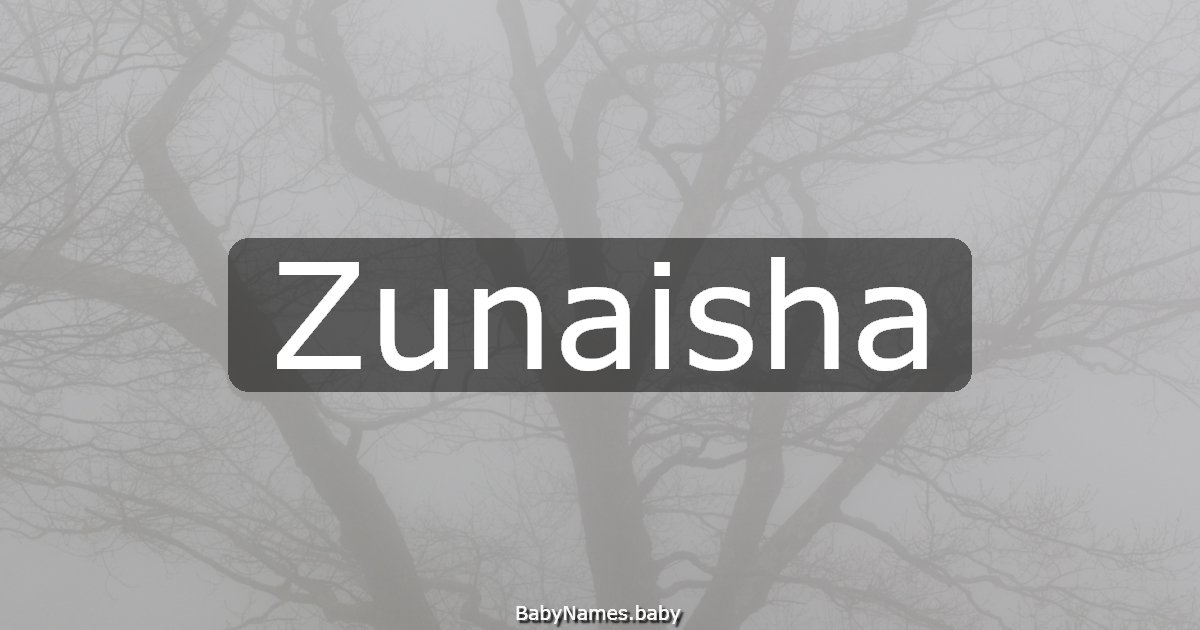 Zunaisha