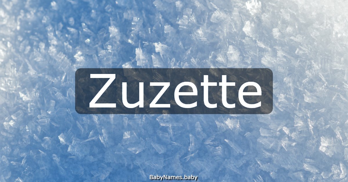 Zuzette