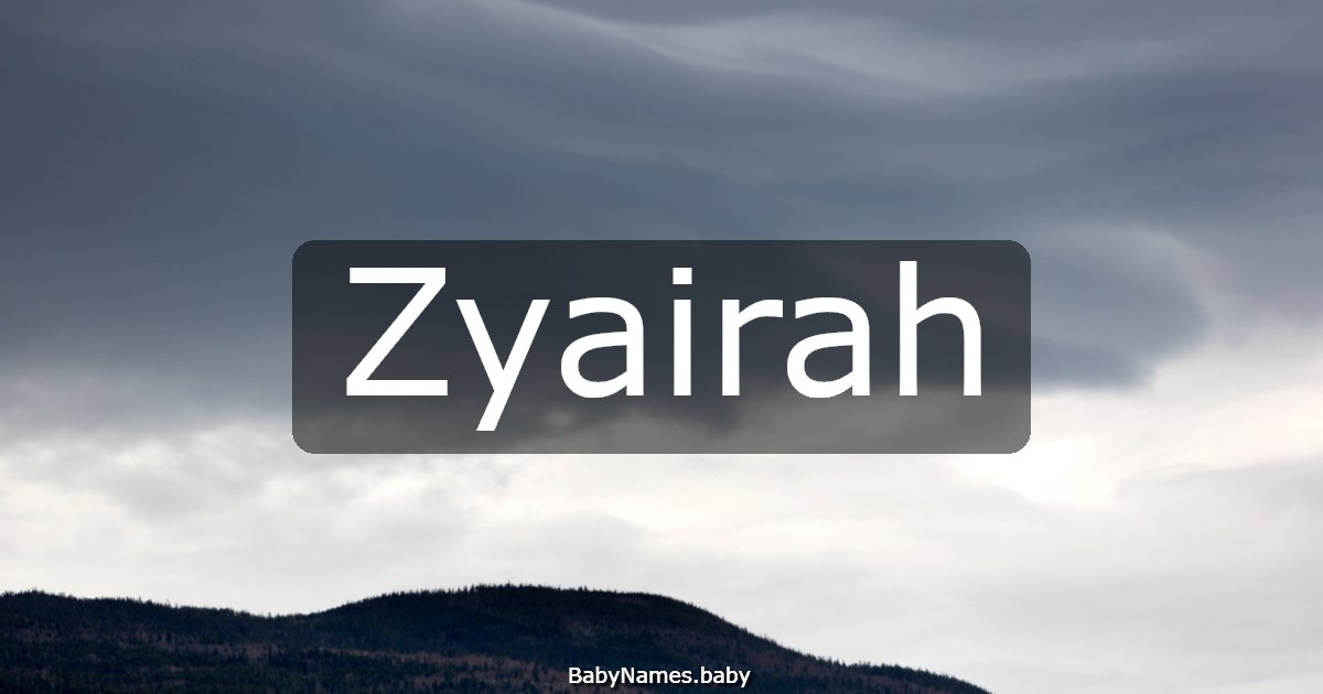 Zyairah