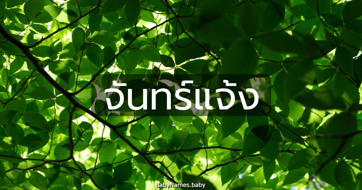 จันทร์แจ้ง