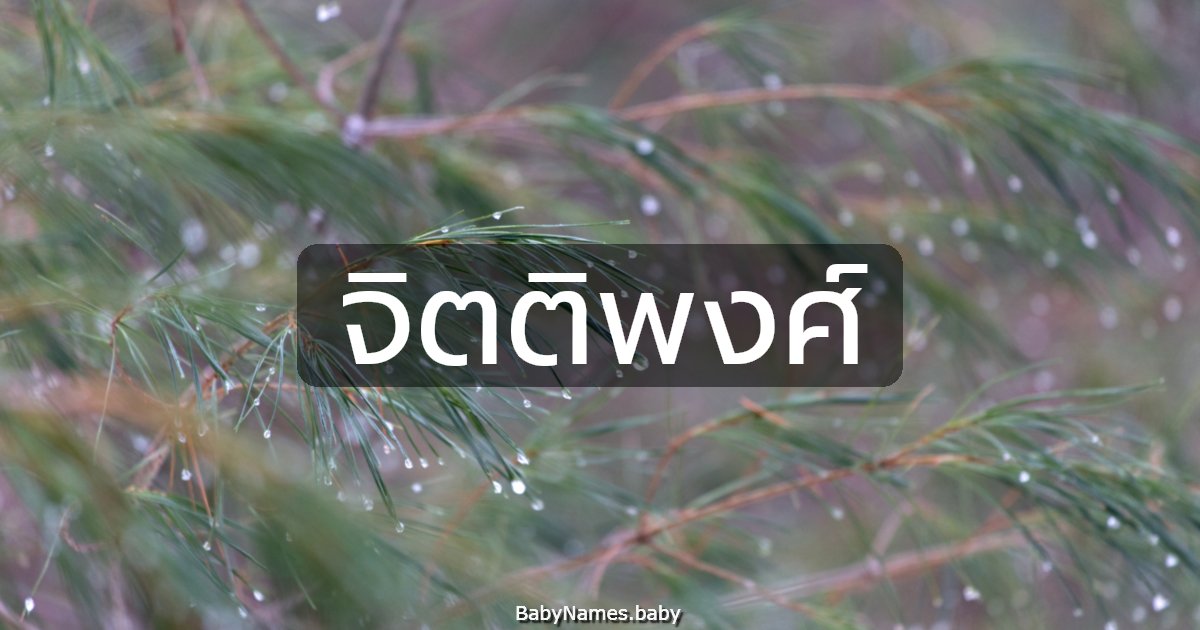 จิตติพงศ์