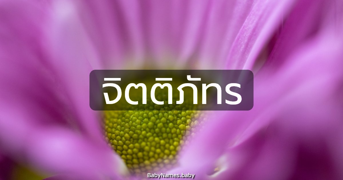 จิตติภัทร