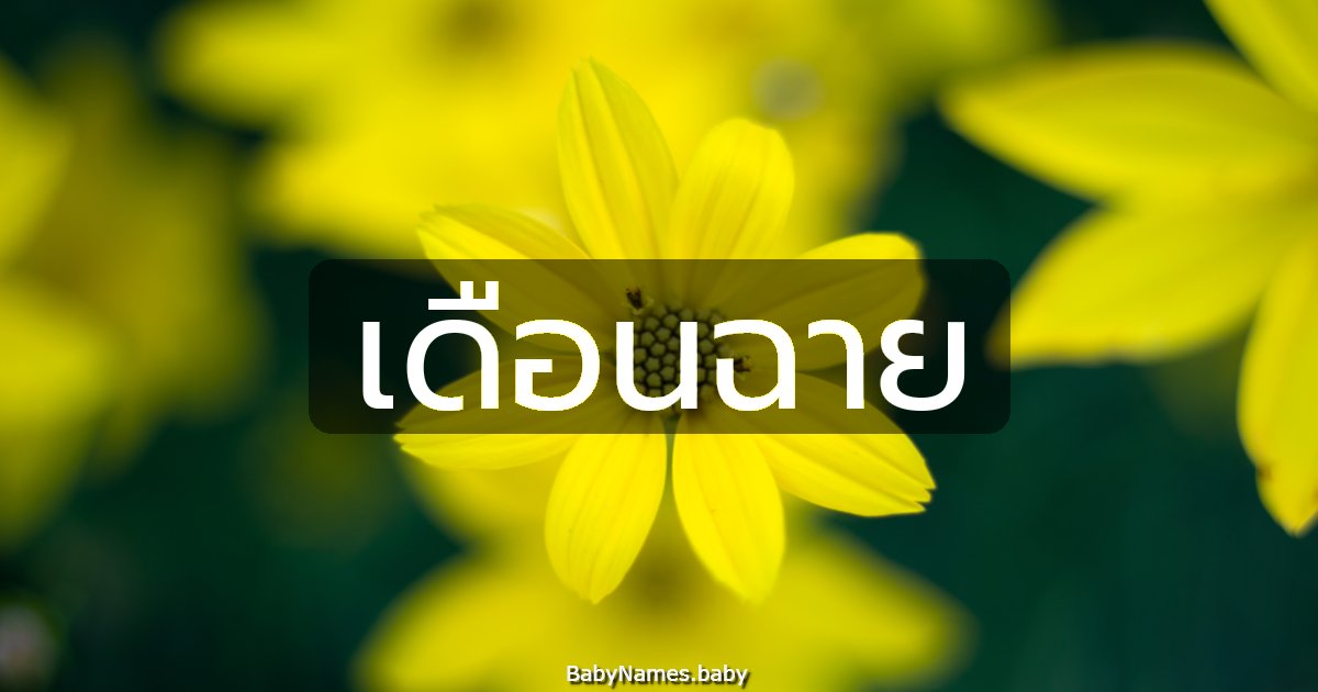 เดือนฉาย