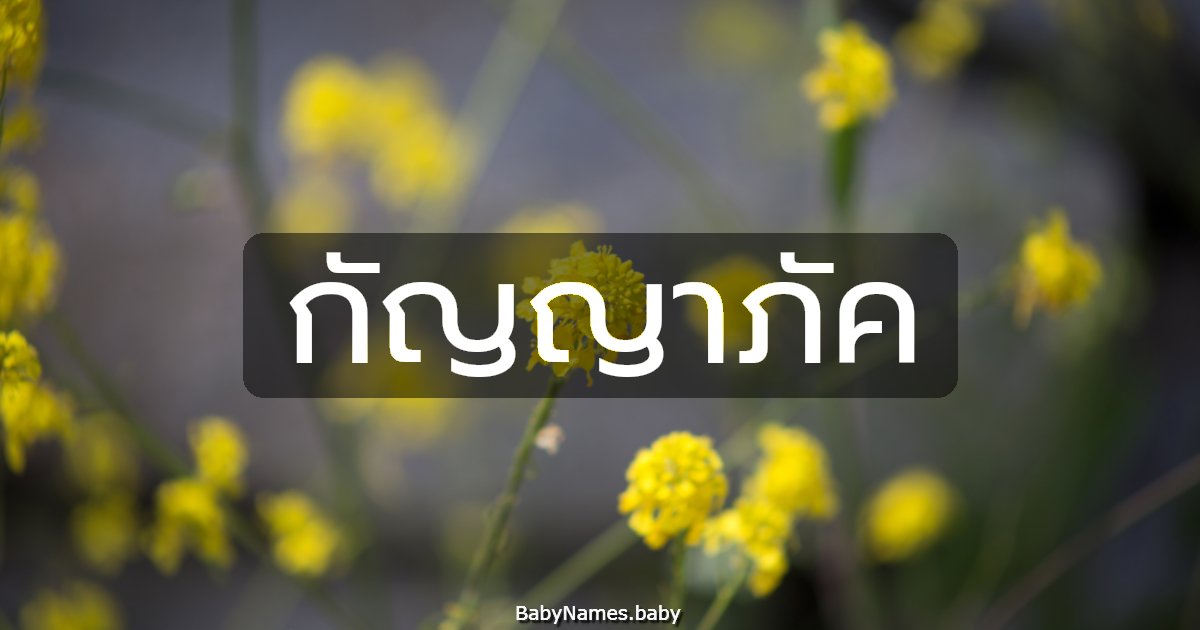 กัญญาภัค