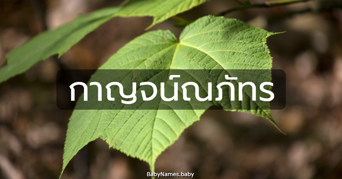 กาญจน์ณภัทร