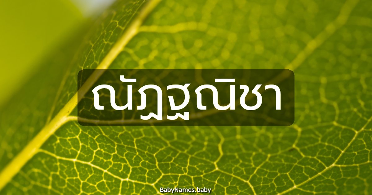 ณัฏฐณิชา