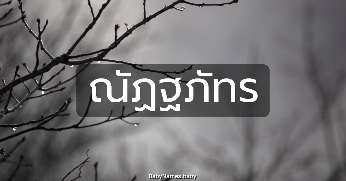 ณัฏฐภัทร