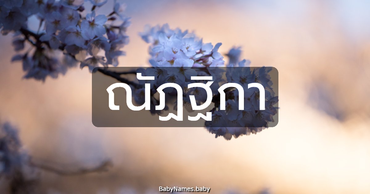 ณัฏฐิกา