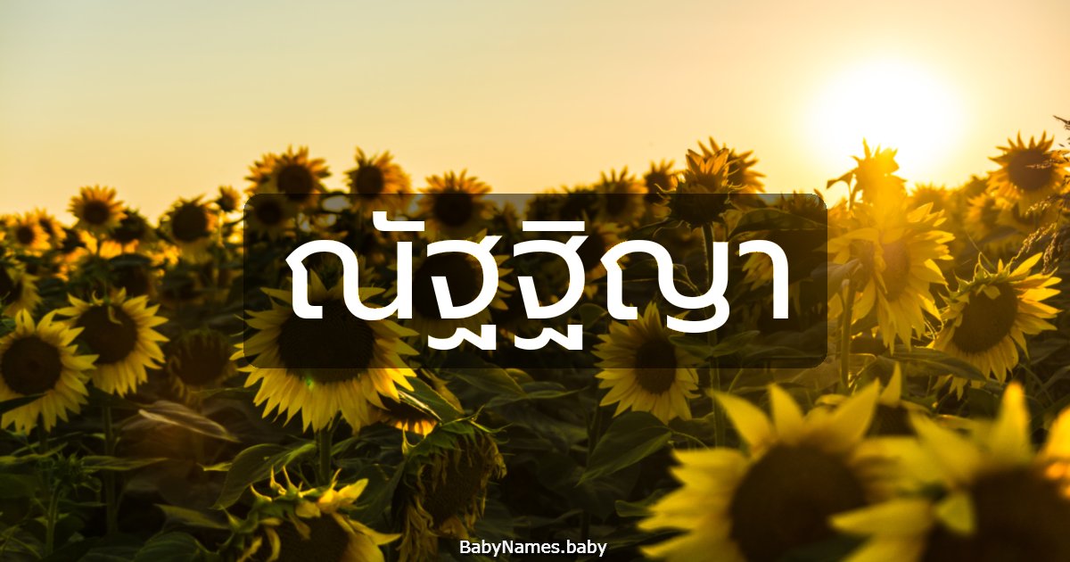 ณัฐฐิญา