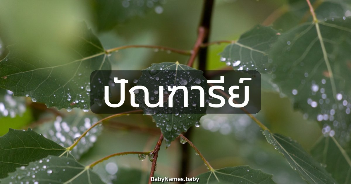 ปัณฑารีย์