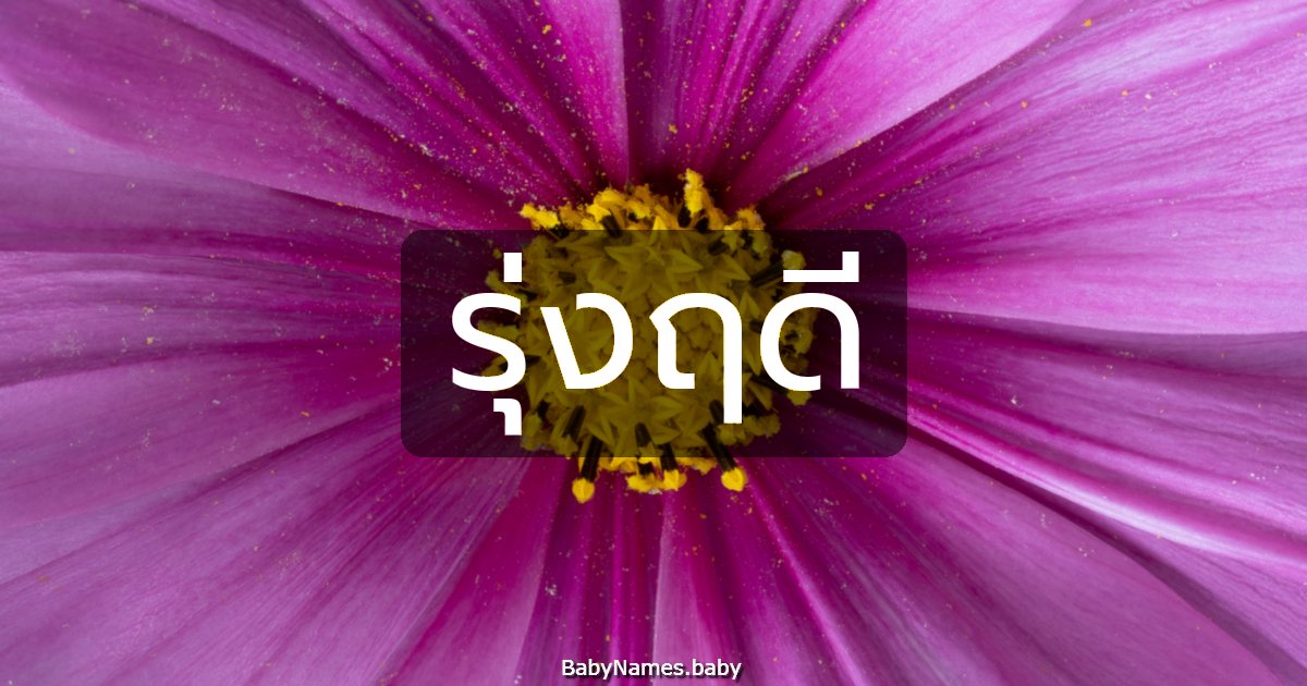 รุ่งฤดี