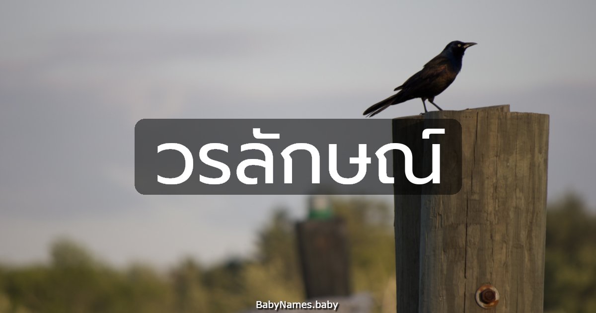 วรลักษณ์