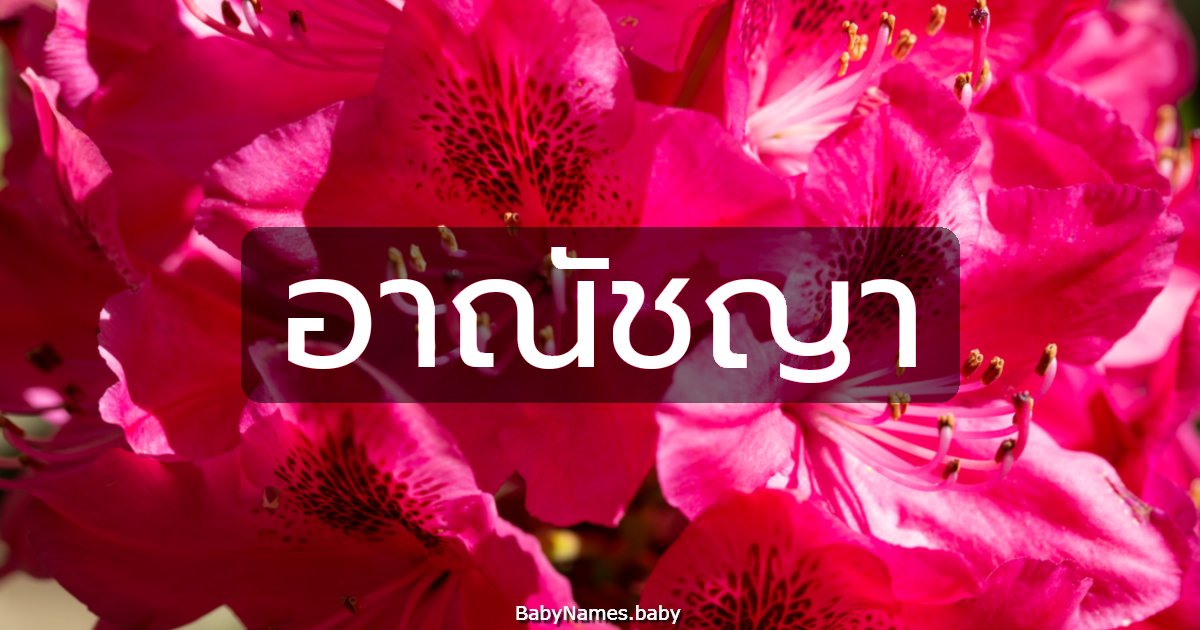 อาณัชญา