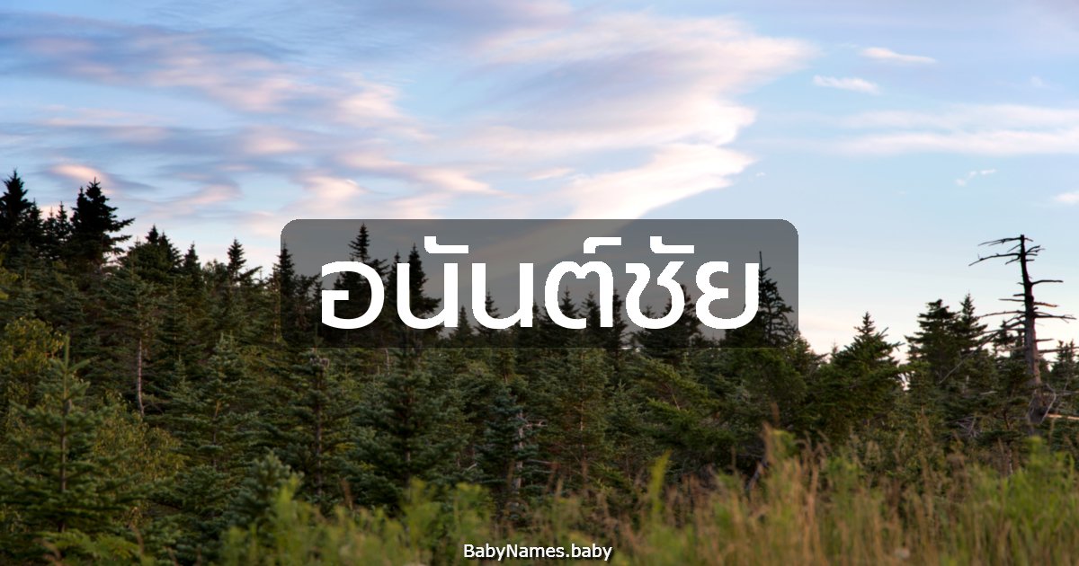 อนันต์ชัย