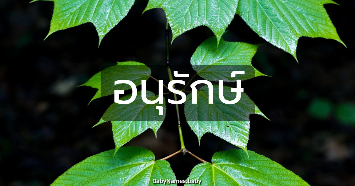 อนุรักษ์
