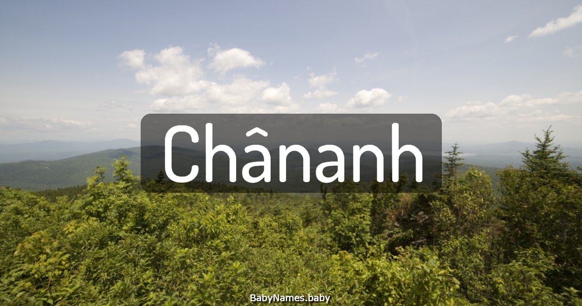 Chânanh