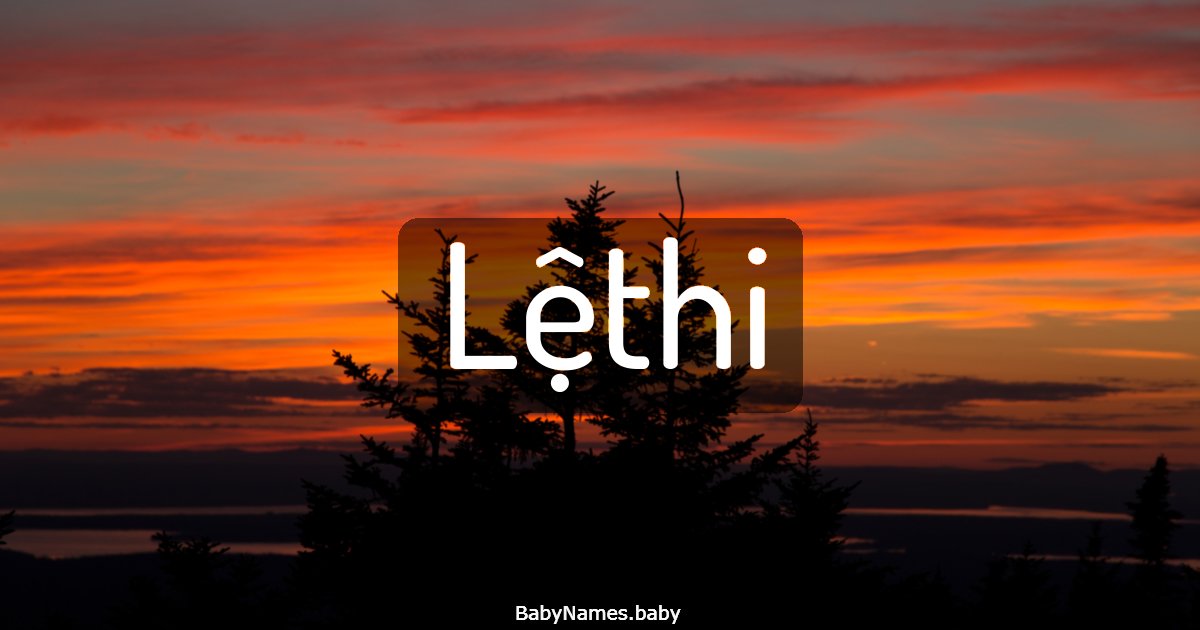 Lệthi