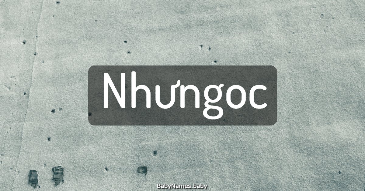 Nhưngoc